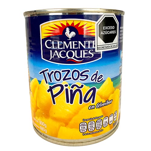 Piña en trozo clemente jacqu lata 800 g